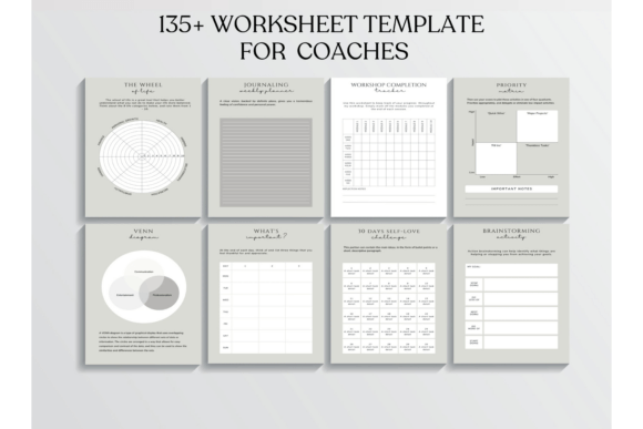 Download 135+ Coaching Worksheet Canva Templates, - Premium Bundle