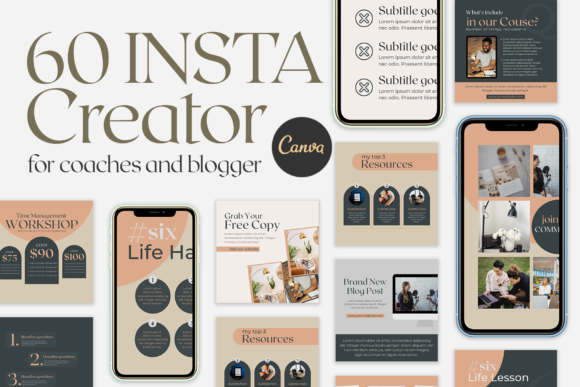 Download Instagram Creator for Coaches Canva - Premium Resources