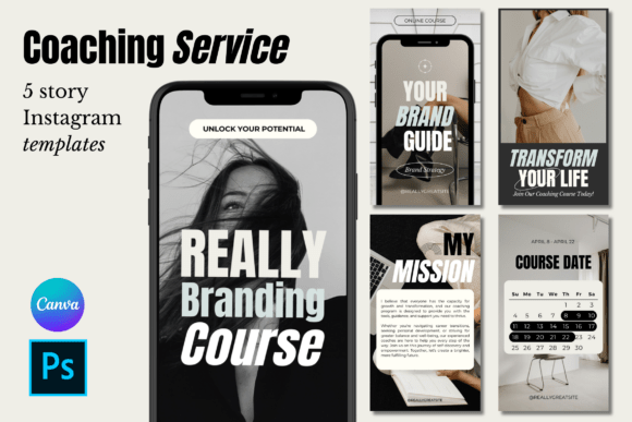 Download Minimalist Coaching Course Templates - Premium Bundle